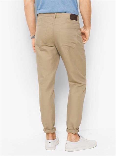 michael kors men's tailored fit 5 pocket pants|michael kors black dress pants.